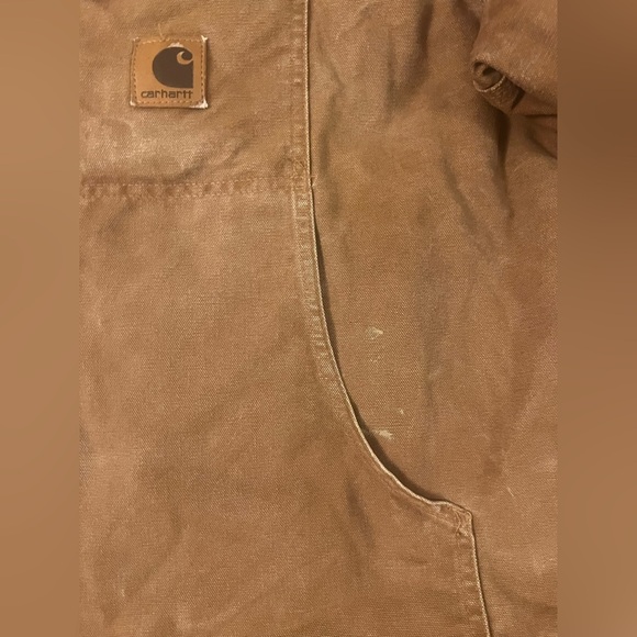 VTG Carhartt Mens Coat Lined Duck Canvas Chore Barn Workwear Distressed XXL G3 - Picture 3 of 12